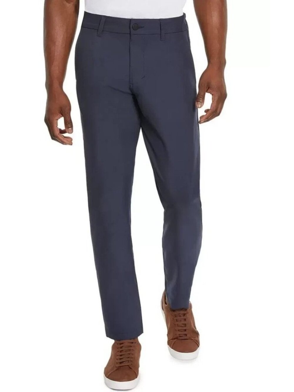 Marc New York Men's 36x32 Blue Slim-Fit Commuter Tech Pants Navy e1712